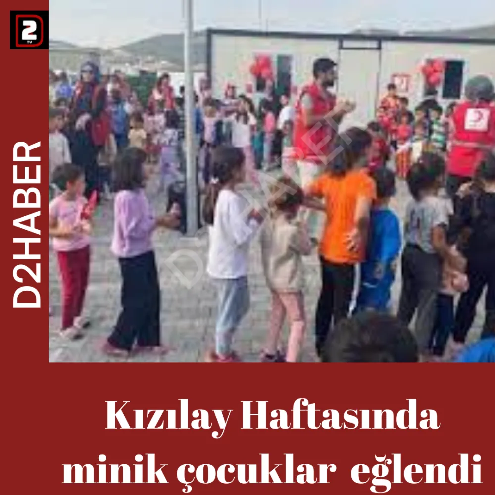 Kızılay Haftasında minik çocuklar  eğlendi