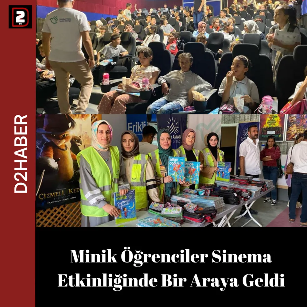 Minik Öğrenciler Sinema Etkinliğinde Bir Araya Geldi