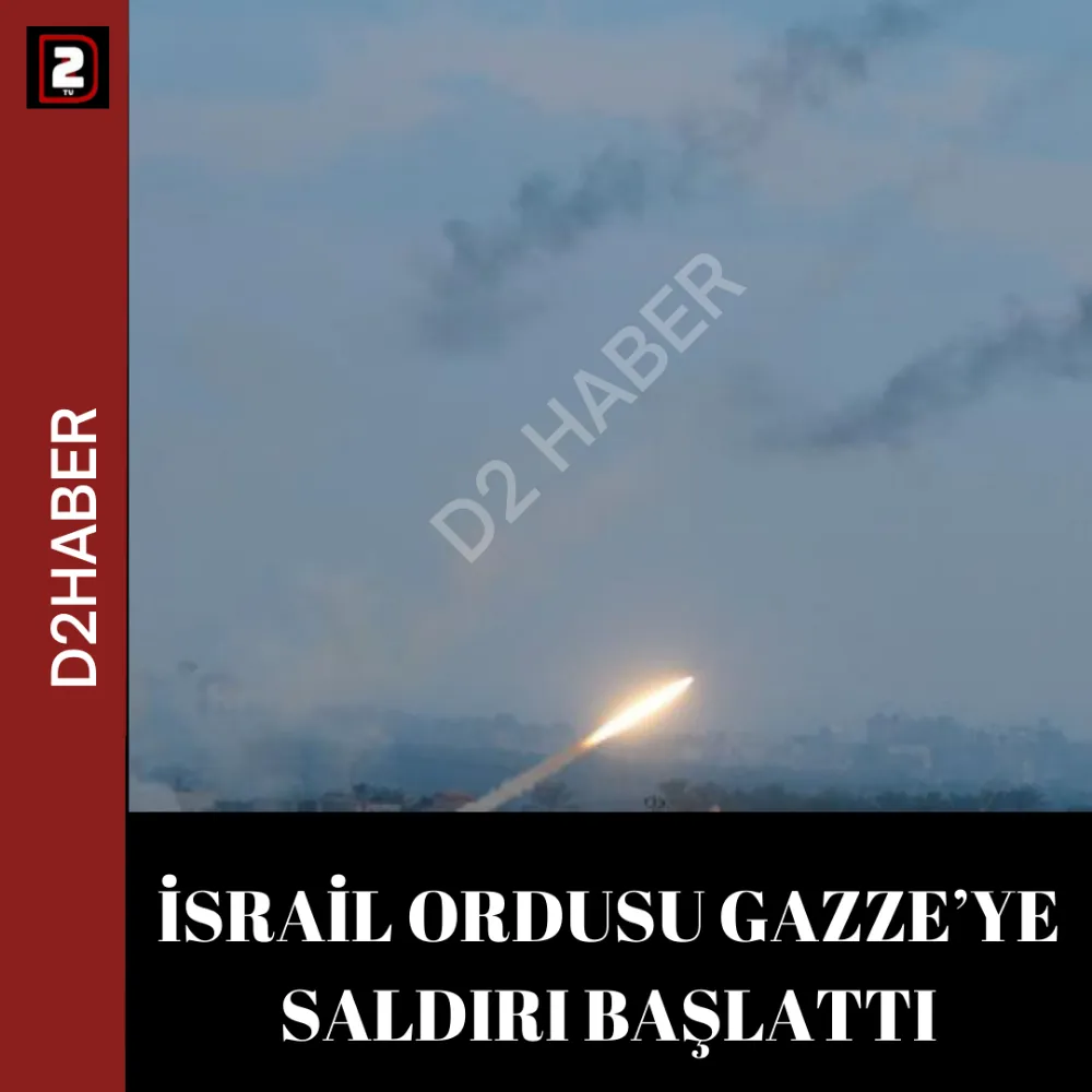 İSRAİL ORDUSU GAZZE’YE SALDIRI BAŞLATTI