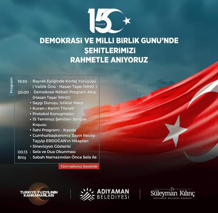 15 Temmuz Hain Darbe Girişiminin 7. Yıl Dönümü