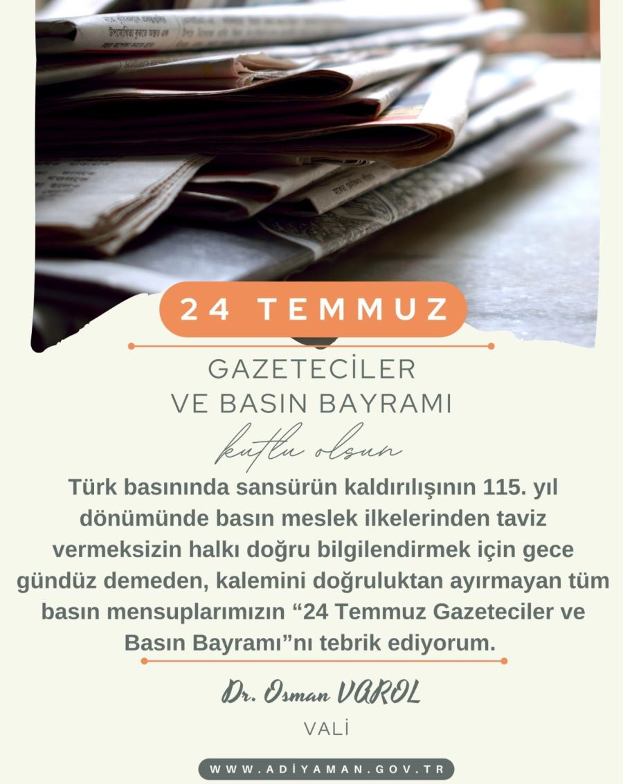 24 temmuz basın ve gazeteciler günü