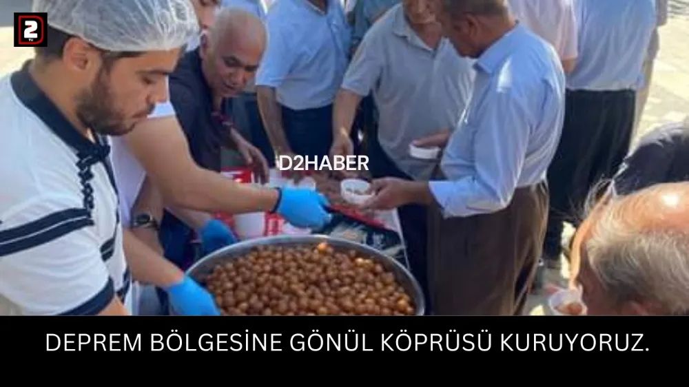 DEPREM BÖLGESİNE GÖNÜL KÖPRÜSÜ KURUYORUZ.