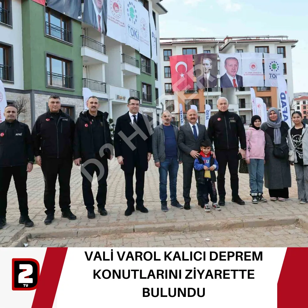 VALİ VAROL KALICI DEPREM KONUTLARINI ZİYARETTE BULUNDU