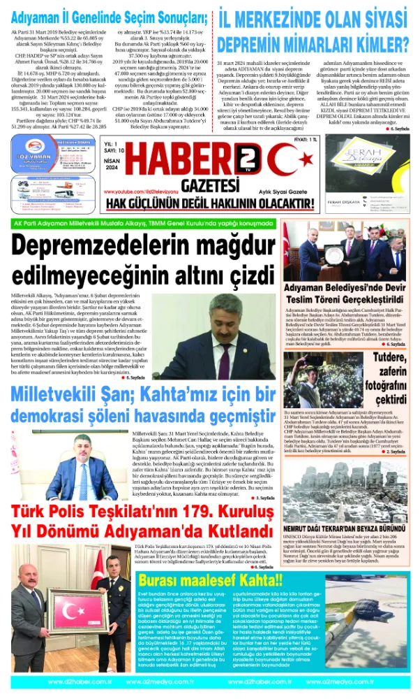 haber d2 nisan sayımız çıktı 