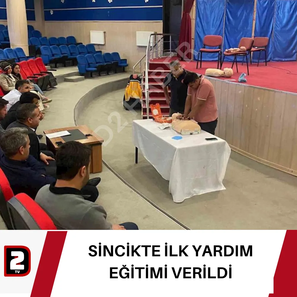 SİNCİKTE İLK YARDIM EĞİTİMİ VERİLDİ