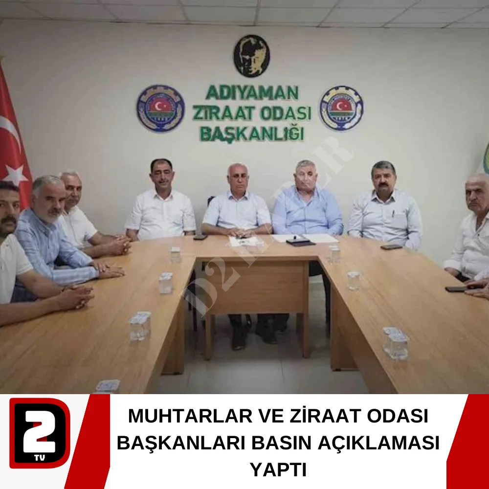 MUHTARLAR VE ZİRAAT ODASI BAŞKANLARI BASIN AÇIKLAMASI YAPTI