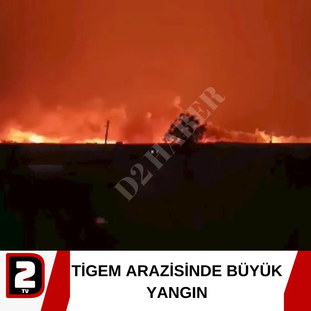 TİGEM ARAZİSİNDE BÜYÜK YANGIN