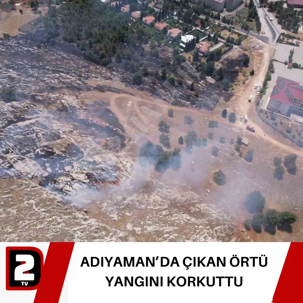 ADIYAMAN’DA ÇIKAN ÖRTÜ YANGINI KORKUTTU