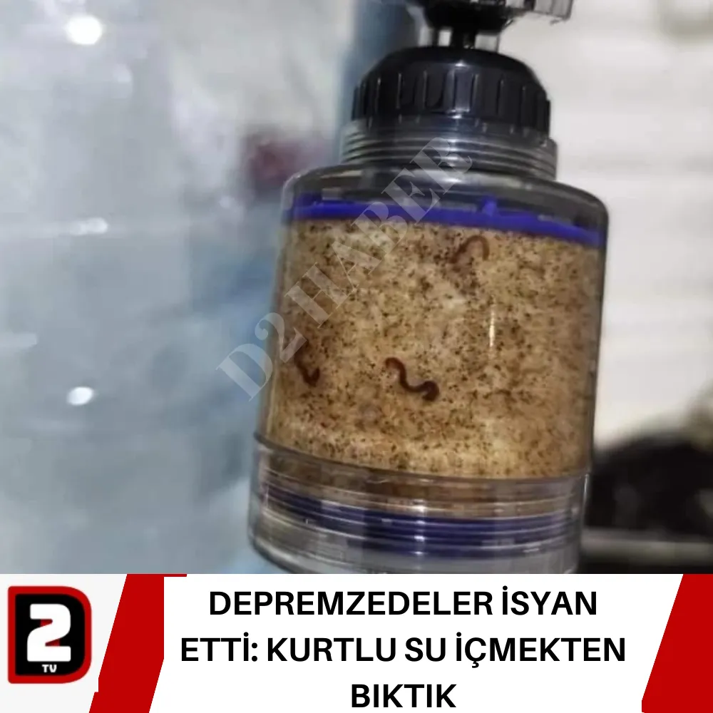 DEPREMZEDELER İSYAN ETTİ: KURTLU SU İÇMEKTEN BIKTIK